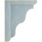 Ekena Millwork 3"W x 5"D x 7"H Hamilton Traditional Wood Vintage Decor Bracket, Driftwood Blue BKTWD03X05X07HABU - alternate 3
